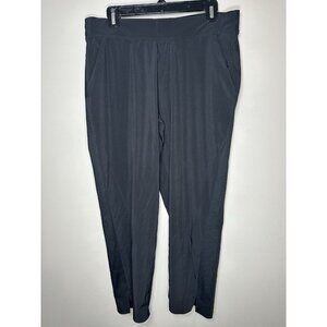 Athleta Brooklyn Mid Rise Ankle Pant Size 14P Black Travel Commute